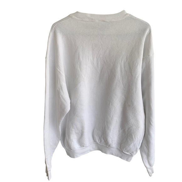 Vintage Bouquets Roses Crewneck Sweatshirt Adult 90s Sweater Music Sheets - Picture 3 of 4